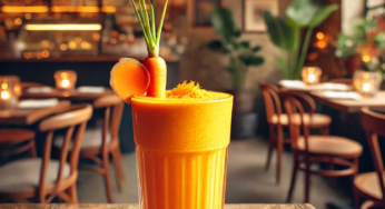Carrot Ginger Smoothie at Le Stanze Bistrot Cafe