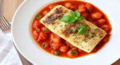 Merluzzo All'acqua Pazza Italian-Style Cod in Tomato Sauce`