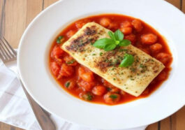 Merluzzo All'acqua Pazza Italian-Style Cod in Tomato Sauce`