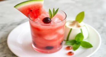 Refreshing Watermelon, Grass Jelly, and Young Coconut Dessertby Le Stanze Bistrot Cafe