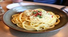 Spaghetti Carbonara Recipe at Le Stanze Bistrot Cafe