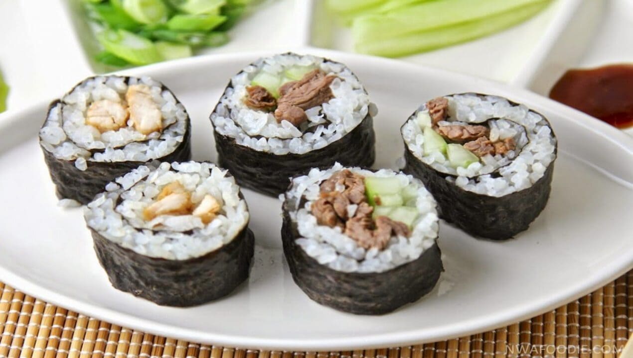 Beef Teriyaki Suhsi A Fusion Delight from Le Stanze Bistrot Cafe