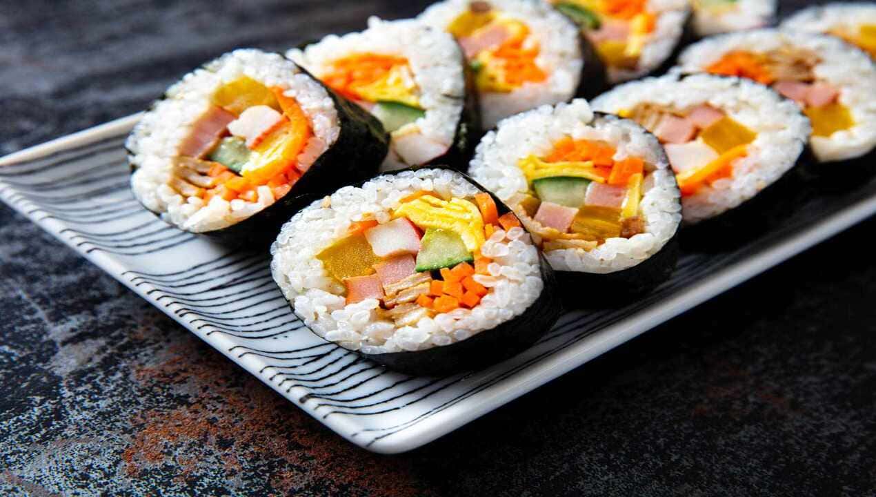 Kimbab Korean Rice Roll Recipe from Le Stanze Bistrot Cafe