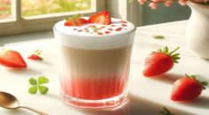 Korean Strawberry Coffee Latte by Le Stanze Bistrot Cafe