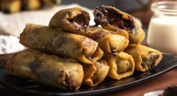 Melting Chocolate Banana Rolls at Le Stanze Bistrot Cafe
