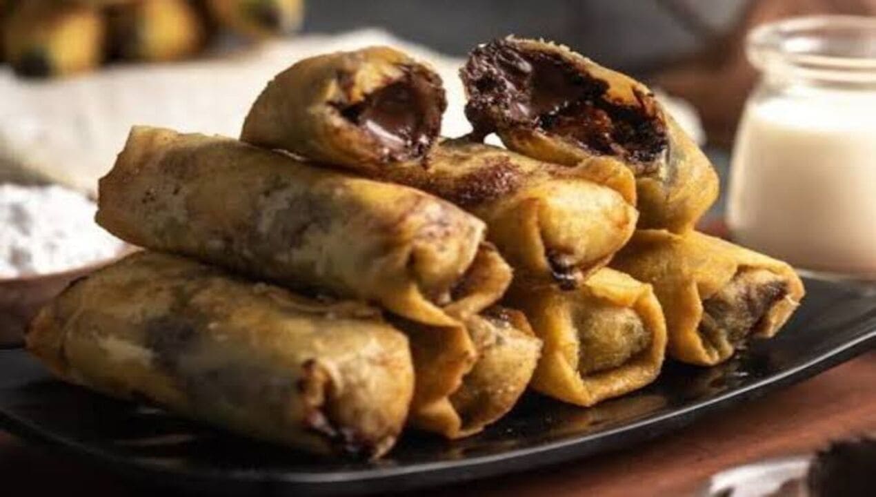 Melting Chocolate Banana Rolls at Le Stanze Bistrot Cafe