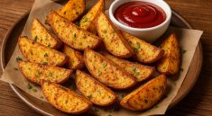 Baked Potato Wedges Crispy Comfort with Every Bite