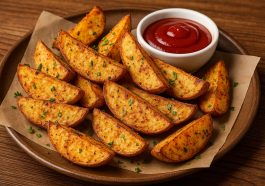 Baked Potato Wedges Crispy Comfort with Every Bite
