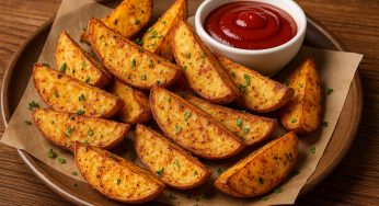 Baked Potato Wedges: Crispy Comfort with Every Bite