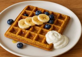 Banana Oat Waffle A Wholesome Twist on Classic Comfort from Le Stanze Bistrot Cafe