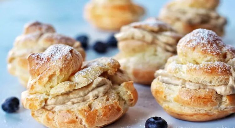 Dalgona Coco Pandan Cream Puffs by Le Stanze Bistrot Cafe