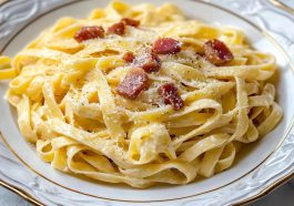 Fettuccine Carbonara Recipe by Le Stanze Bistrot Cafe