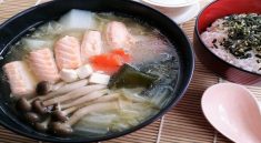 Miso Soup with Salmon Belly at Le Stanze Bistrot Cafe