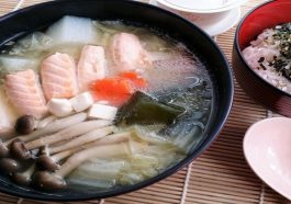 Miso Soup with Salmon Belly at Le Stanze Bistrot Cafe