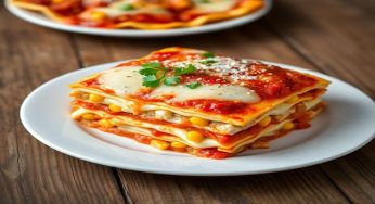 Tuna and Corn Lasagna from Le Stanze Bistrot Cafe