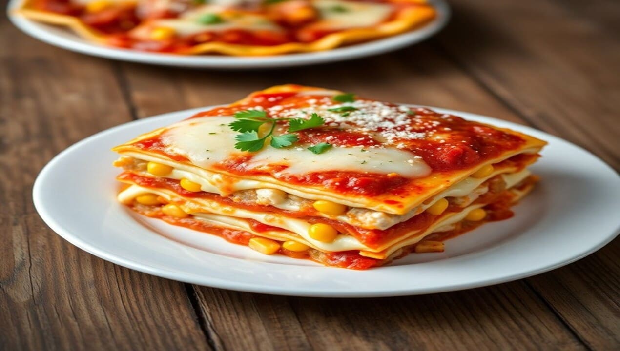 Tuna and Corn Lasagna from Le Stanze Bistrot Cafe
