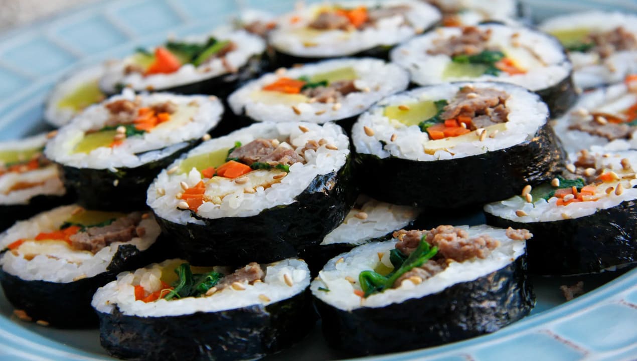 Kimbap Beef Recipe A Korean Delight at Le Stanze Bistrot Cafe