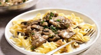 Spaghetti Beef Stroganoff Dish From Le Stanze Bistrot Cafe