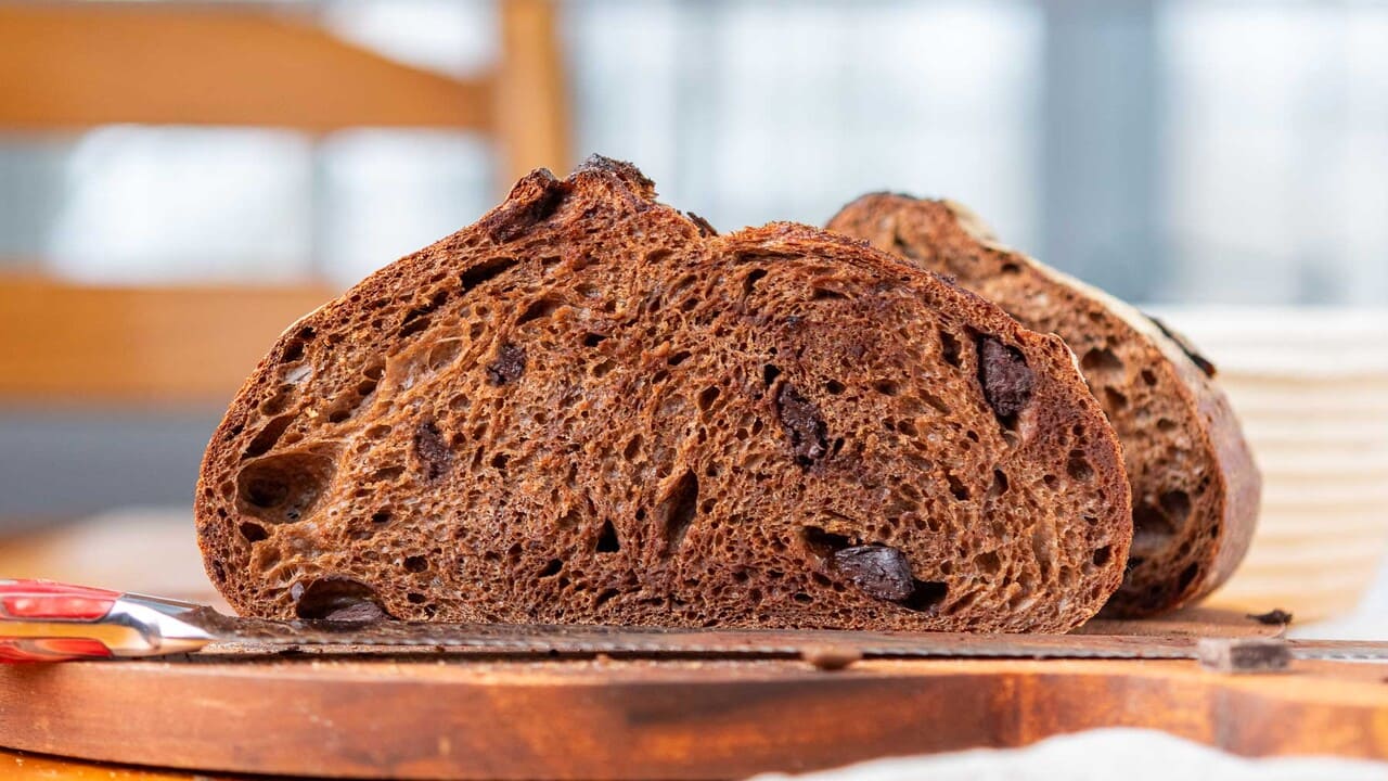 Triple Choco Coffee Sourdough Bread from Le Stanze Bistrot Cafe