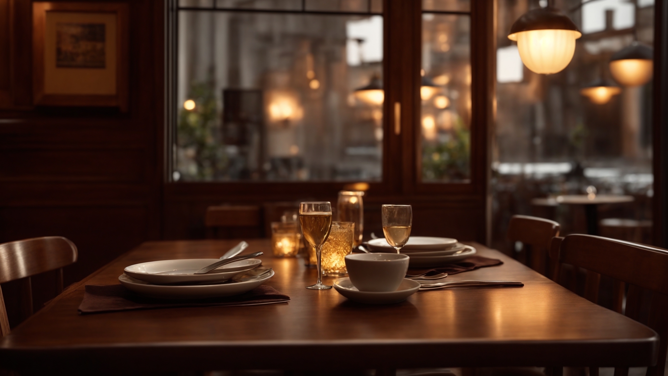 Cozy bistro interior for comfortable dining